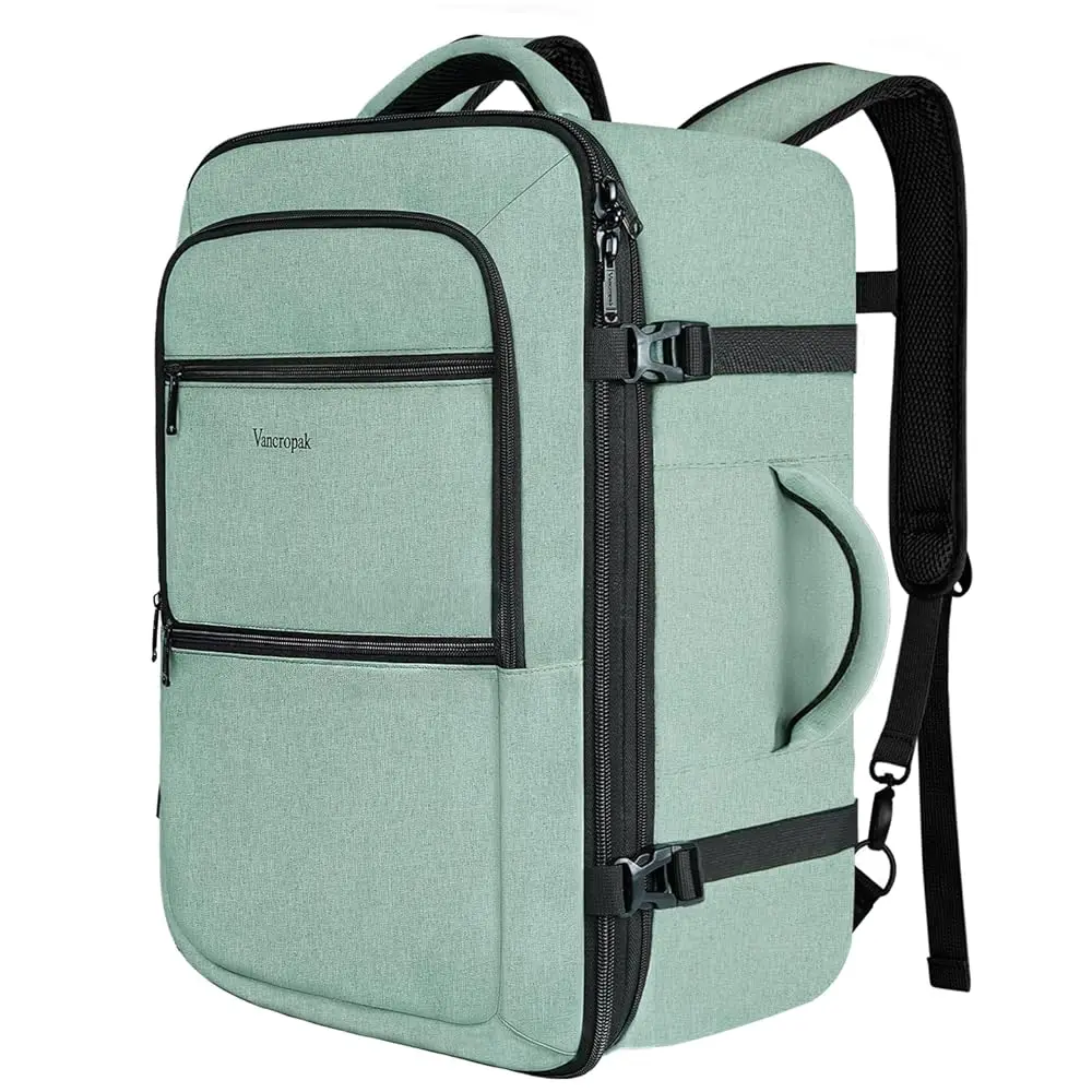 Carry On Backpack, 45L Expandable Extra Large Travel Backpack, Flight Approved Water Resistant Luggage Suitcase Daypack, Lig
Carry On Backpack, 45L Expandable Extra Large Travel Backpack, Flight Approved Water Resistant Luggage Suitcase Daypack, Lig