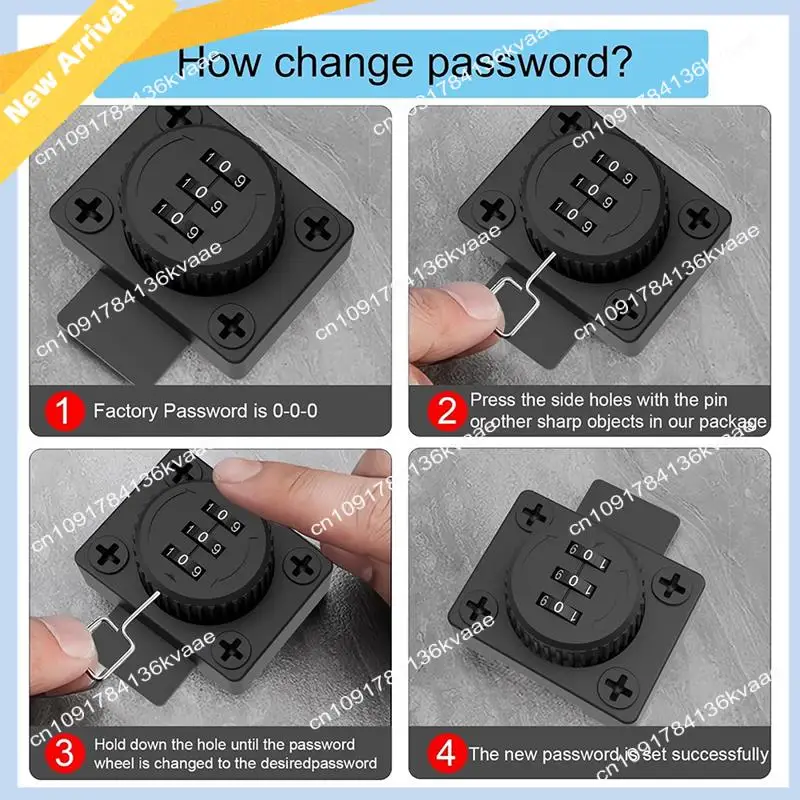 M01K Cabinet Door Latch Keyless Combination Lock Cabinet Mechanical 3-Digit Passcode Cabinet Lock For Kitchen Cabinet Durable Bl
M01K Cabinet Door Latch Keyless Combination Lock Cabinet Mechanical 3-Digit Passcode Cabinet Lock For Kitchen Cabinet Durable Bl