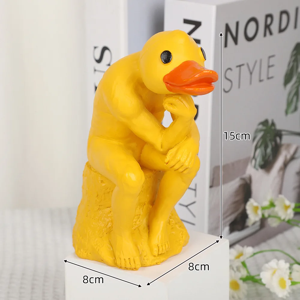 Novel and interesting, thinking about duck Ins animal statues, home decoration resin crafts, garden and courtyard decorations
Novel and interesting, thinking about duck Ins animal statues, home decoration resin crafts, garden and courtyard decorations