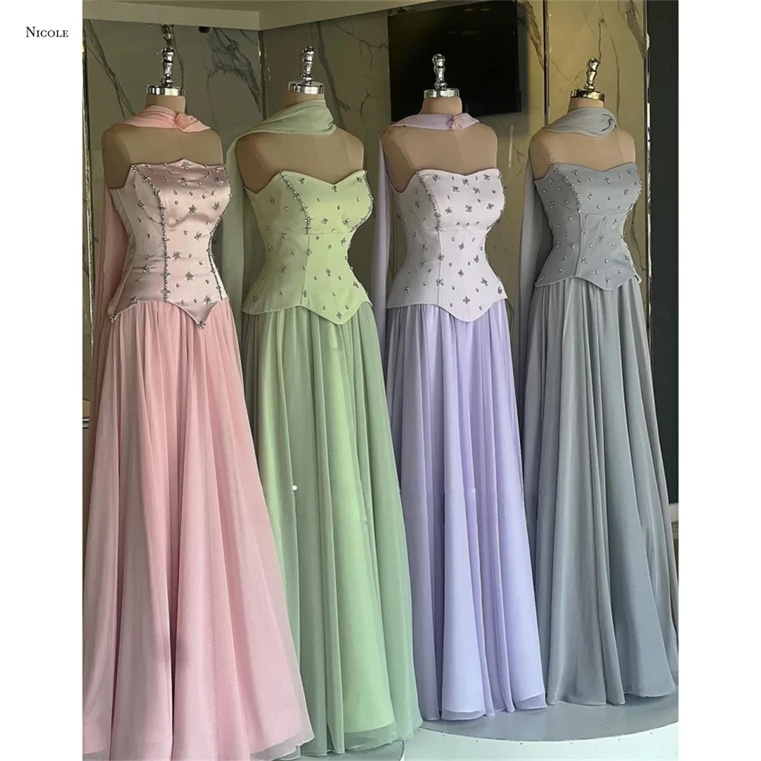 Nicole Luxurious Women's Evening Dresses Woman Elegant Luxury Evening Dress 2025 Line A Is It Piglet Breast Custom Made Prom
Nicole Luxurious Women's Evening Dresses Woman Elegant Luxury Evening Dress 2025 Line A Is It Piglet Breast Custom Made Prom