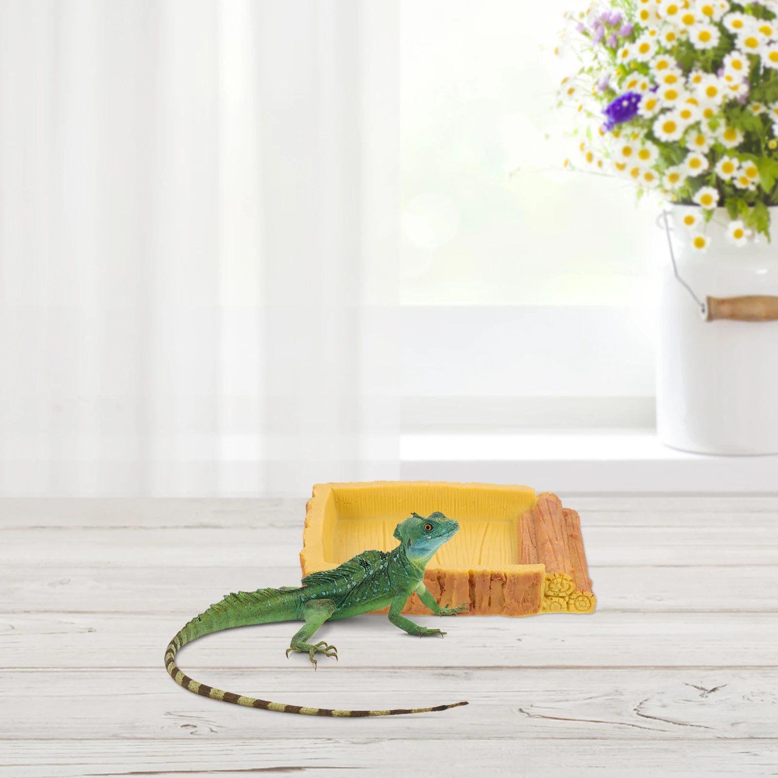 Premium Reptile Water Bowl Large Capacity Turtle Feeding Basin Non-Tip Reptile Food Feeding Dish Terrarium Water Storage
Premium Reptile Water Bowl Large Capacity Turtle Feeding Basin Non-Tip Reptile Food Feeding Dish Terrarium Water Storage