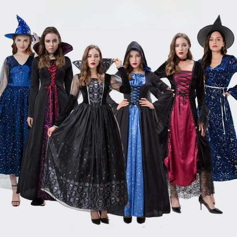 Adult Witch Costume Halloween Role-playing Skirt Medieval Women's Dress Transvestite Stage Performance Chinese Opera
Adult Witch Costume Halloween Role-playing Skirt Medieval Women's Dress Transvestite Stage Performance Chinese Opera