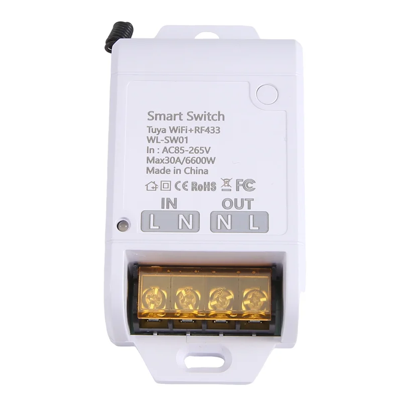 LUCK-Zigbee Graffiti Wifi On/Off 30A WIFI+RF433 High Power Remote Control Voice Lamp Multifunction Switch
LUCK-Zigbee Graffiti Wifi On/Off 30A WIFI+RF433 High Power Remote Control Voice Lamp Multifunction Switch