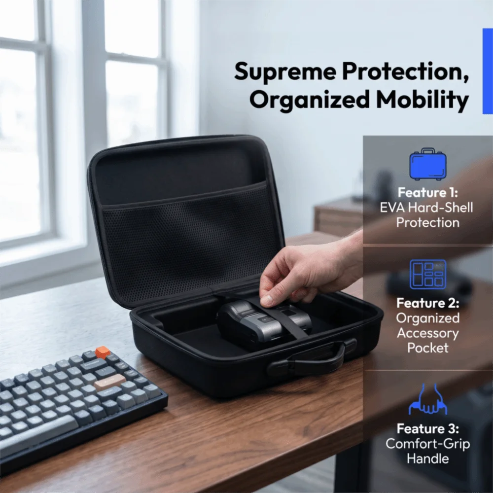 Shockproof Wireless Mobile Printer Case Waterproof Hard EVA Storage Hard EVA Bag for PIXMA TR150 TR160 IP110
Shockproof Wireless Mobile Printer Case Waterproof Hard EVA Storage Hard EVA Bag for PIXMA TR150 TR160 IP110