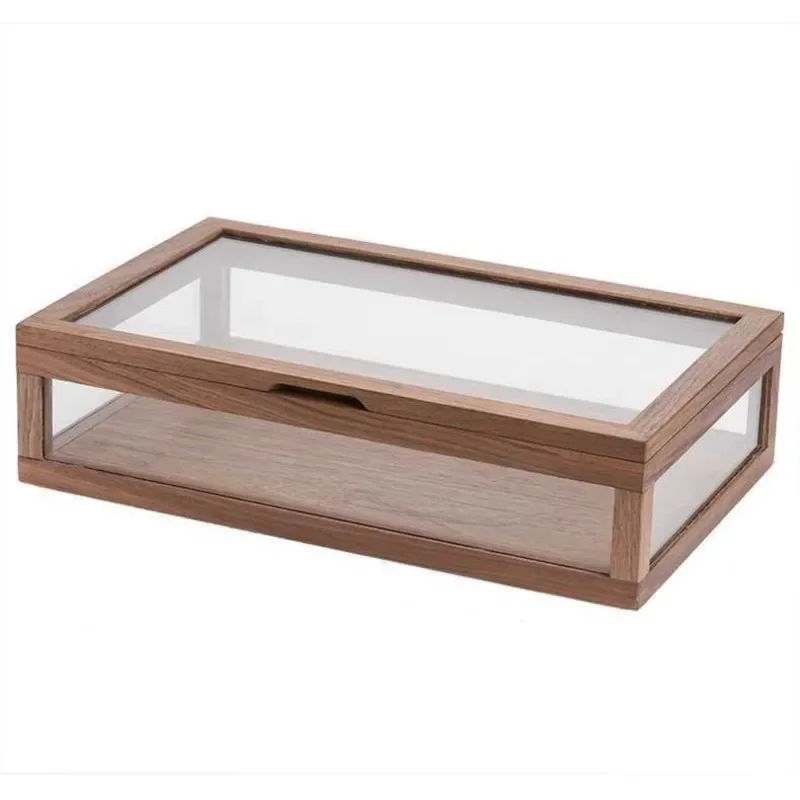 Household Tea Set Display Box Dust-Proof Teacup Transparent Glass Storage Box Tea Room Desktop Wooden Display Cabinet
Household Tea Set Display Box Dust-Proof Teacup Transparent Glass Storage Box Tea Room Desktop Wooden Display Cabinet