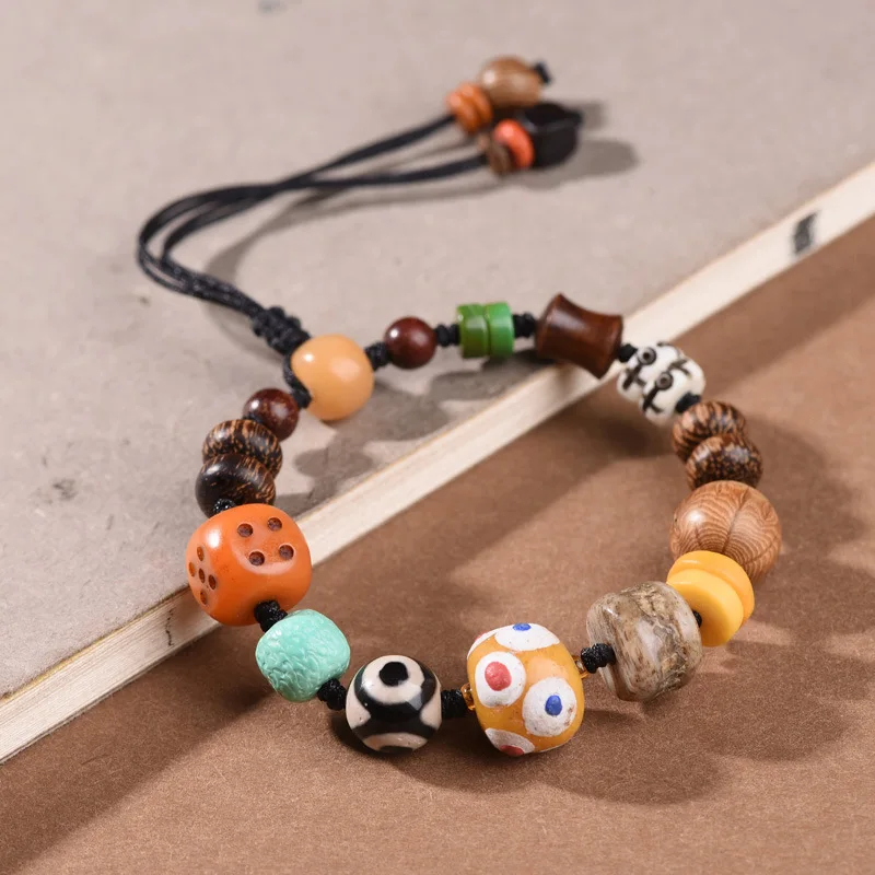 Natural old wax cake turquoise agarwood Nepal glaze ayouth ox bone Rosewood crafts temperament Duobao bracelet
Natural old wax cake turquoise agarwood Nepal glaze ayouth ox bone Rosewood crafts temperament Duobao bracelet