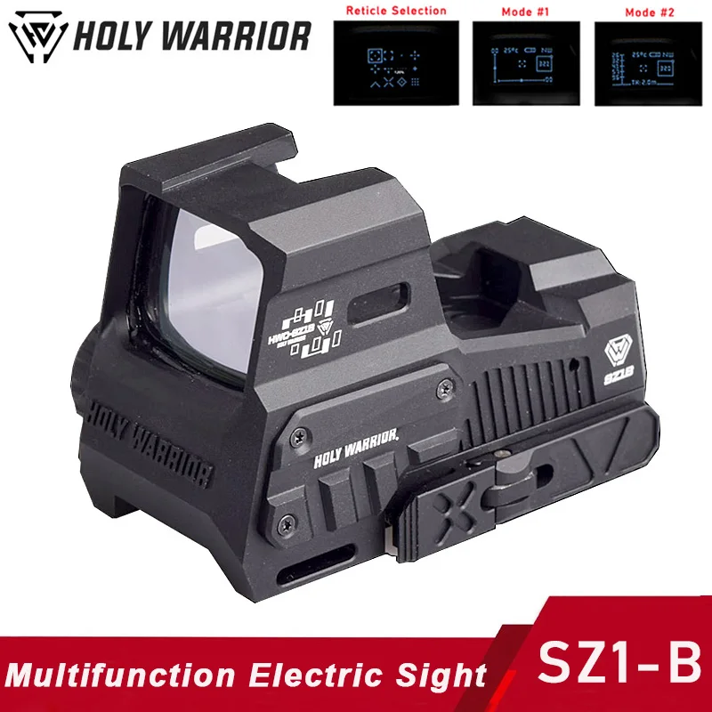 Святой воин, обновленный SZ1-B, многофункциональный электрический прицел, охотничий голографический рефлекторный прицел с красной точкой, тактический прицел Mil-spec
Святой воин, обновленный SZ1-B, многофункциональный электрический прицел, охотничий голографический рефлекторный прицел с красной точкой, тактический прицел Mil-spec