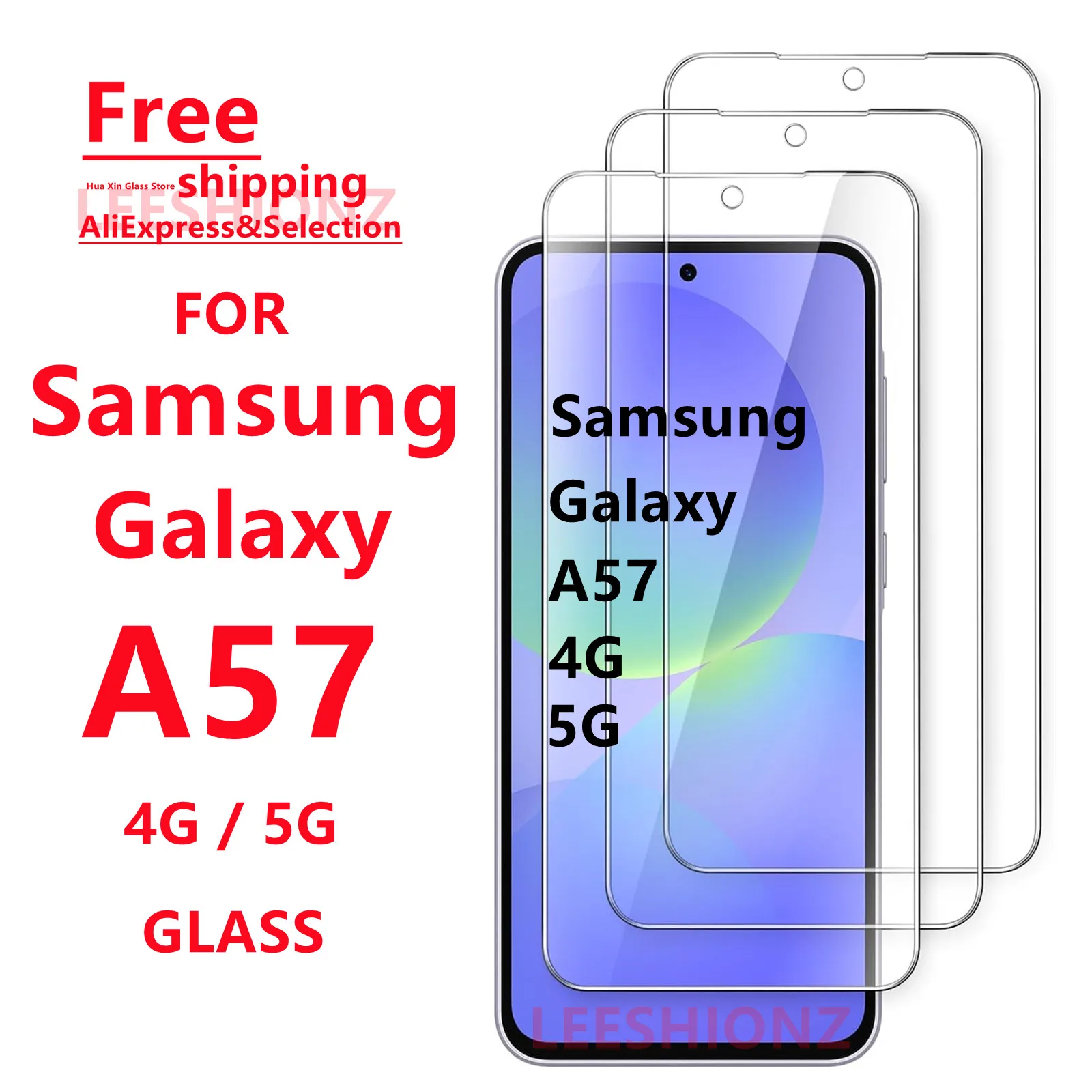 1/4Pcs Tempered Glass Screen Protector for Samsung Galaxy A57 - Smartphone Protection Suitable for Samsung A57 Series
1/4Pcs Tempered Glass Screen Protector for Samsung Galaxy A57 - Smartphone Protection Suitable for Samsung A57 Series