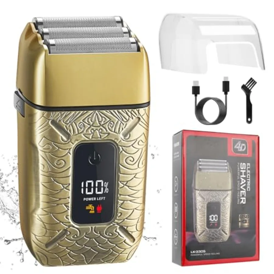 Electric Shavers for MenWaterproof Powerful Motor Electric Razor Head Shavers for Bald Men Triple Foil Beard Trimmer Barber Sup
Electric Shavers for MenWaterproof Powerful Motor Electric Razor Head Shavers for Bald Men Triple Foil Beard Trimmer Barber Sup