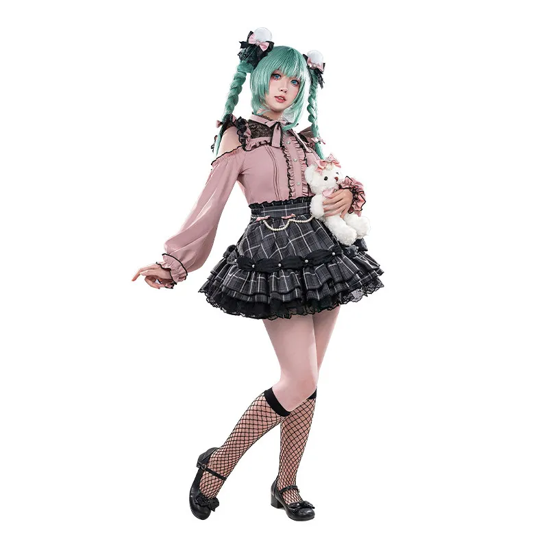 Miku Jirai Kei Cute Don Quijote Collab Cosplay Costume Full Set for Women Halloween Comic Con Role Play Outfit
Miku Jirai Kei Cute Don Quijote Collab Cosplay Costume Full Set for Women Halloween Comic Con Role Play Outfit