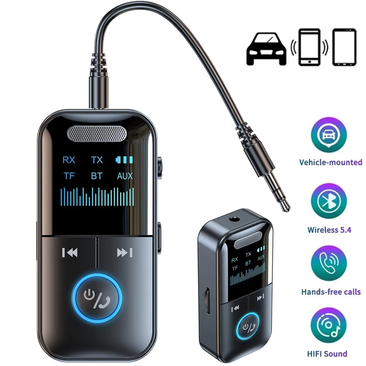 4 in1 Bluetooth Audio Adapter Wireless Receiver Transmitter 3.5mm Aux MP3 Player
4 in1 Bluetooth Audio Adapter Wireless Receiver Transmitter 3.5mm Aux MP3 Player