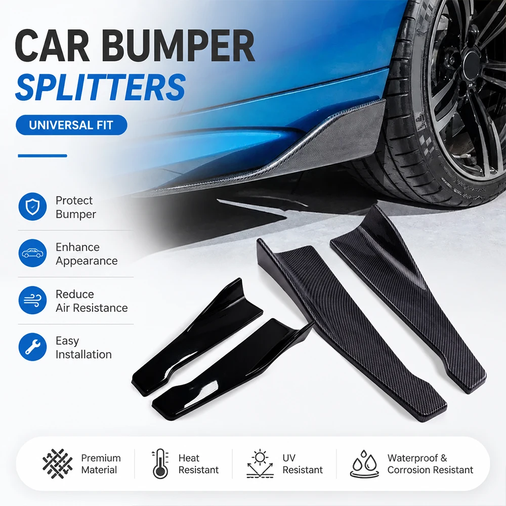 KCIMO 48CM Car Bumper Protector Strip, Universal Front Rear Lip Splitter Diffuser Spoiler Scratch Guard For Audi BMW Honda
KCIMO 48CM Car Bumper Protector Strip, Universal Front Rear Lip Splitter Diffuser Spoiler Scratch Guard For Audi BMW Honda