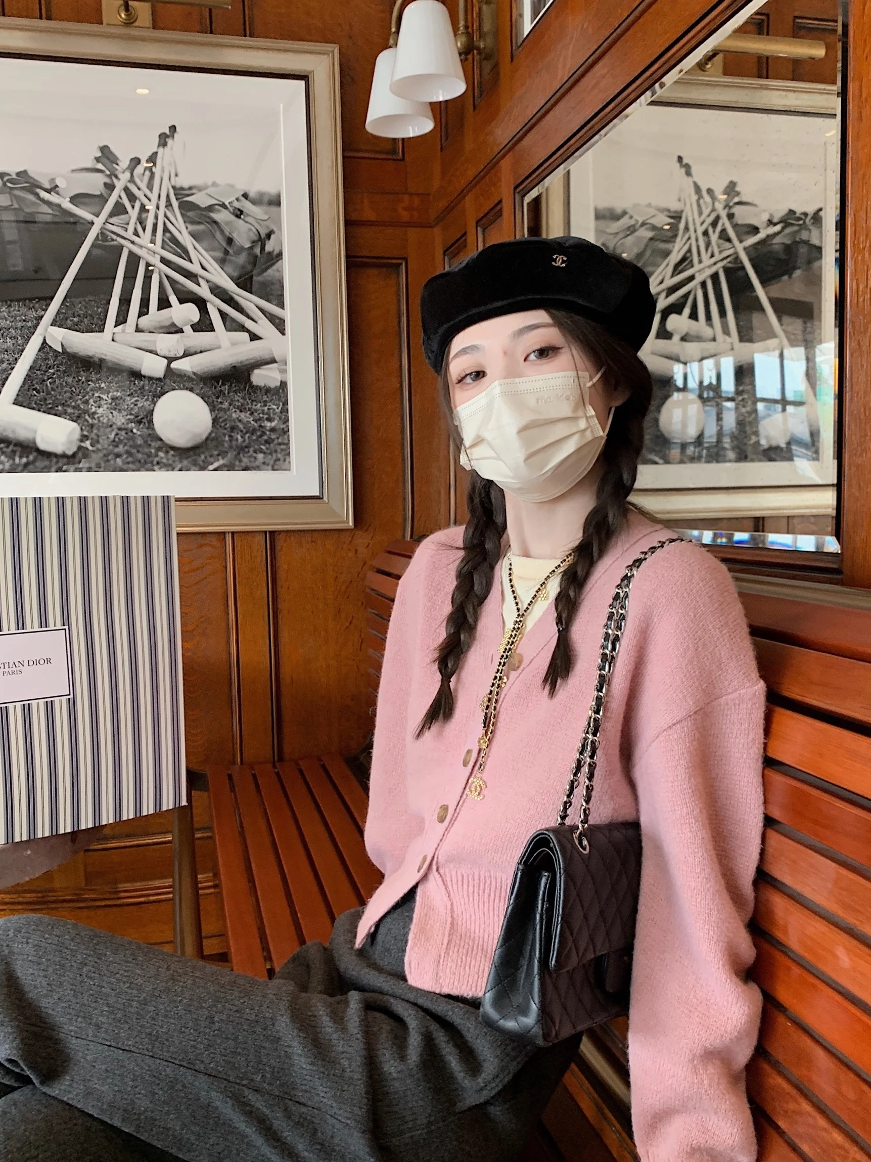 Pink ort Knitted Open Cardigan V-Ne Lazy Versatile Top Outerwear Sweet Sle Pure Color Wool Blend Straight Cut Fit
Pink ort Knitted Open Cardigan V-Ne Lazy Versatile Top Outerwear Sweet Sle Pure Color Wool Blend Straight Cut Fit