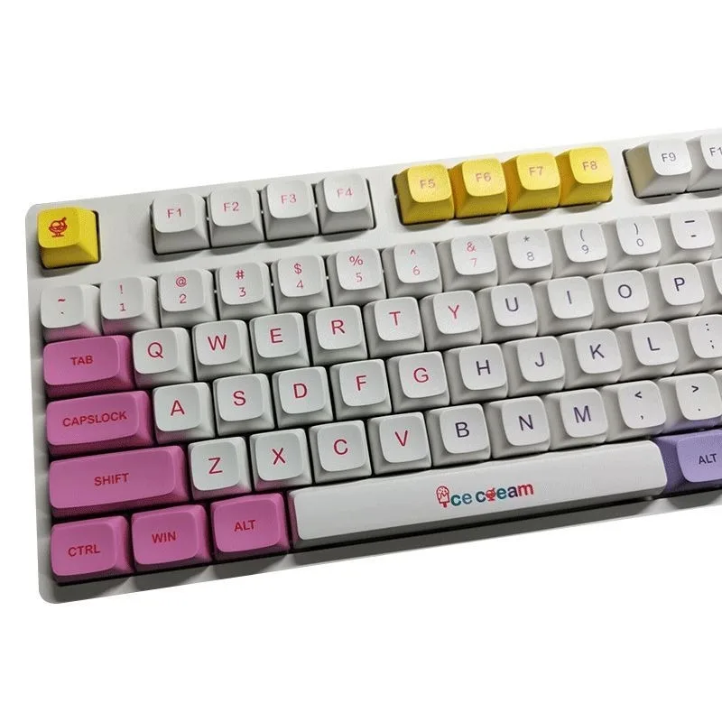XDA PBT Keycaps Ice Cream Russian/Korean/English/Japanese Dye-Sub Keycap 135 Keys For DrunkDeer a75 Gaming Mechanical Keyboard
XDA PBT Keycaps Ice Cream Russian/Korean/English/Japanese Dye-Sub Keycap 135 Keys For DrunkDeer a75 Gaming Mechanical Keyboard