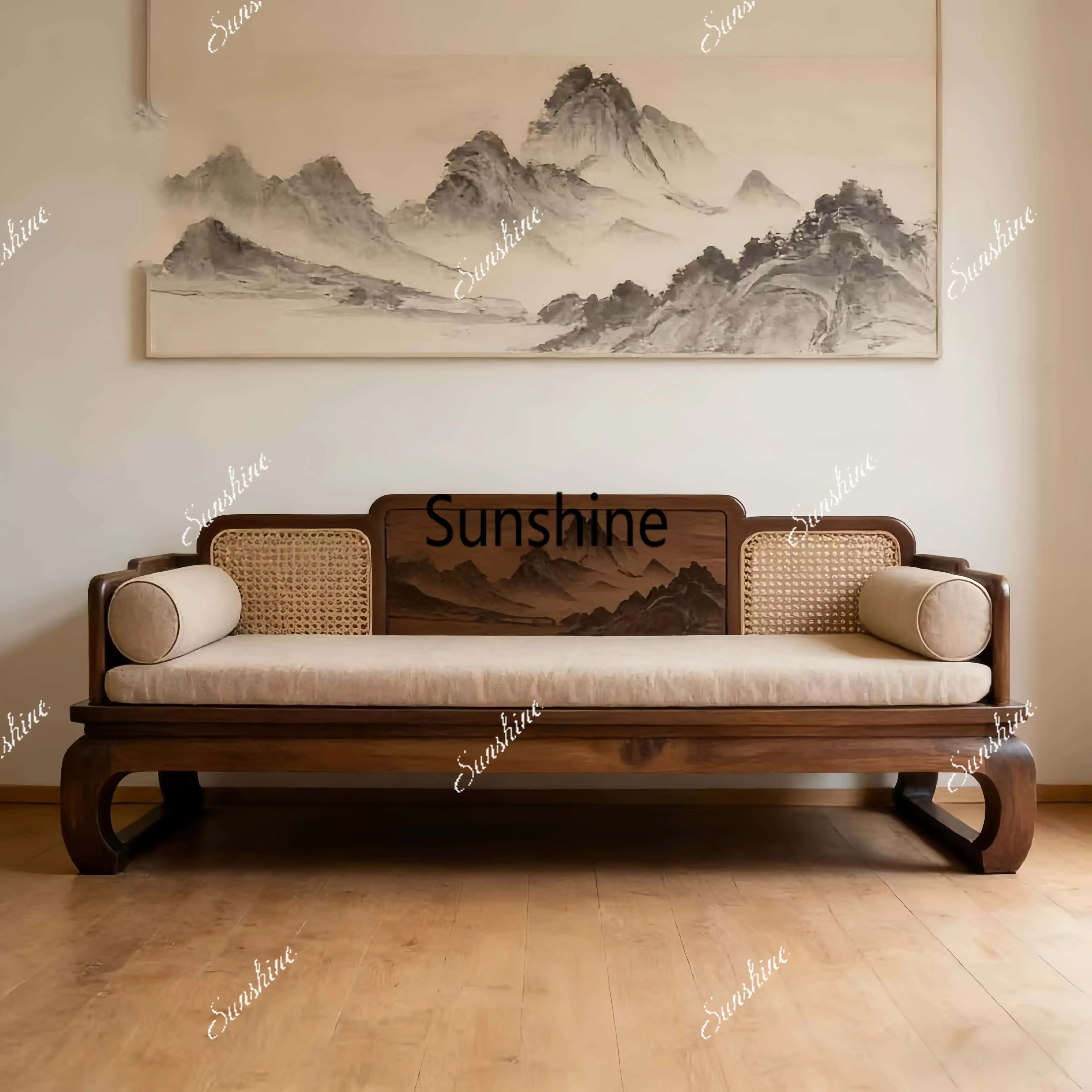 Simple modern living room high-end customized solid wood sofa small apartmentY
Simple modern living room high-end customized solid wood sofa small apartmentY