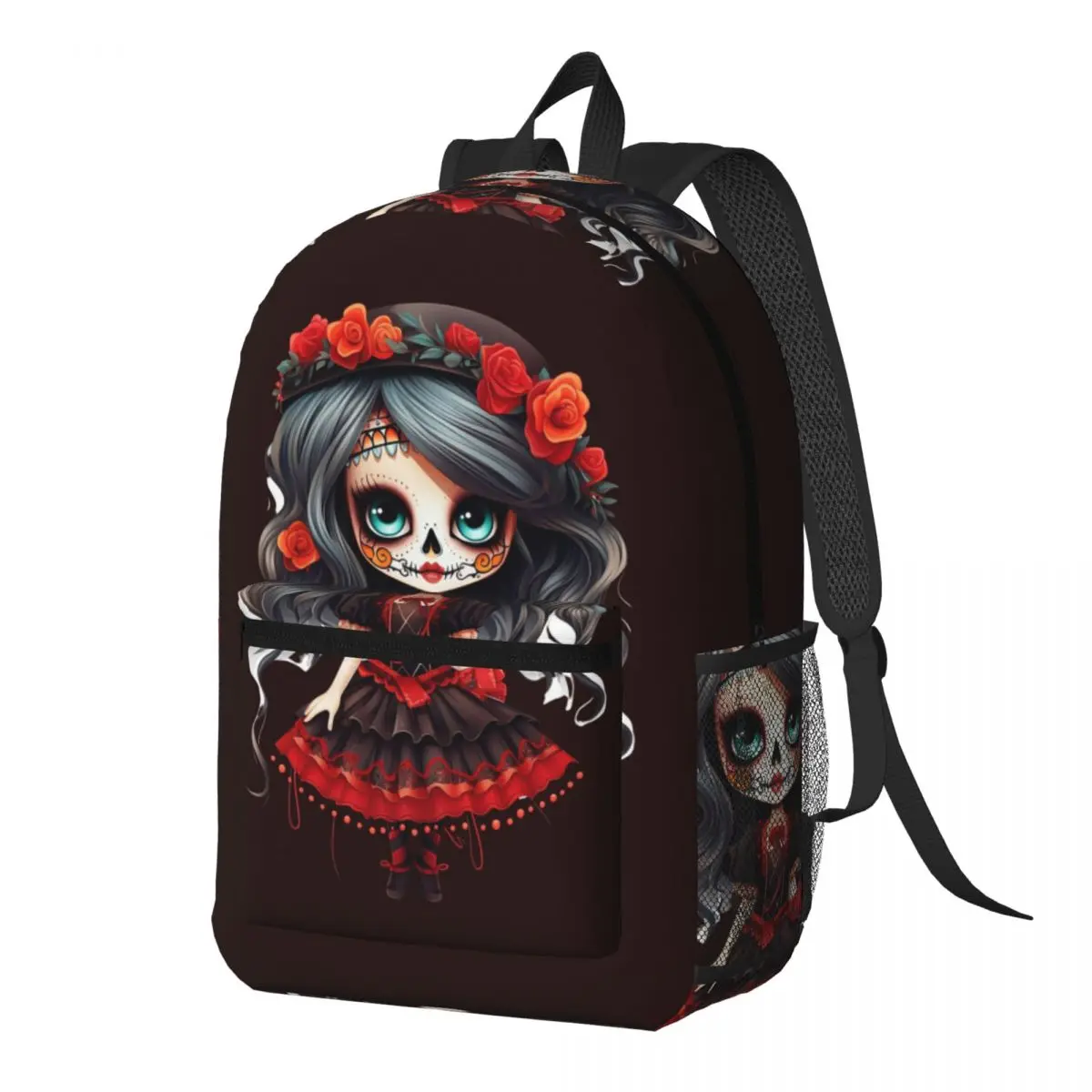 Alexander Gothic Las Elegantes Girls Day Of Dead Skull Backpack Daypack BookBag School Bag Shoulder Bags for Men Women
Alexander Gothic Las Elegantes Girls Day Of Dead Skull Backpack Daypack BookBag School Bag Shoulder Bags for Men Women