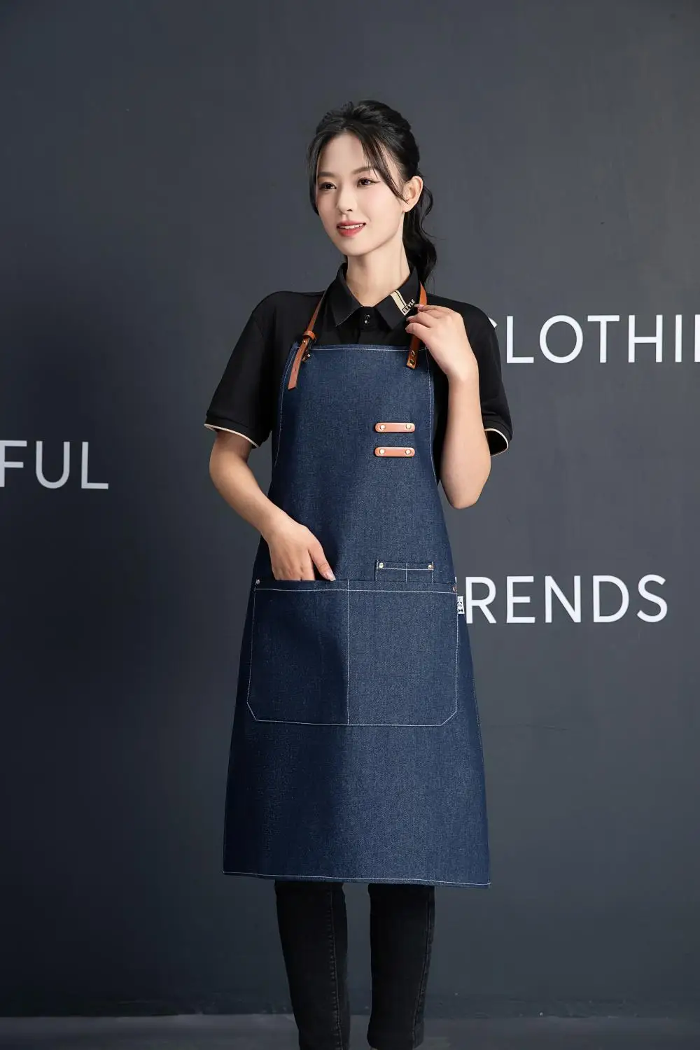 Customized your logo new fashion casual men and women thickened canvas apron N12
Customized your logo new fashion casual men and women thickened canvas apron N12