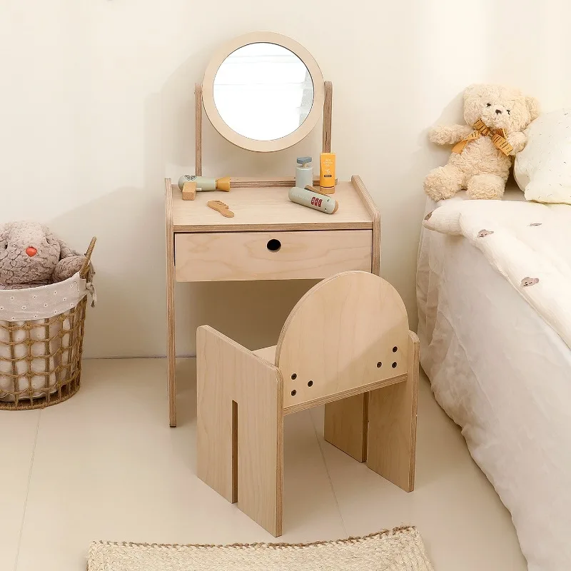 Children's dresser make-up table and chairs birch ocean board children's room girl princess play house
Children's dresser make-up table and chairs birch ocean board children's room girl princess play house