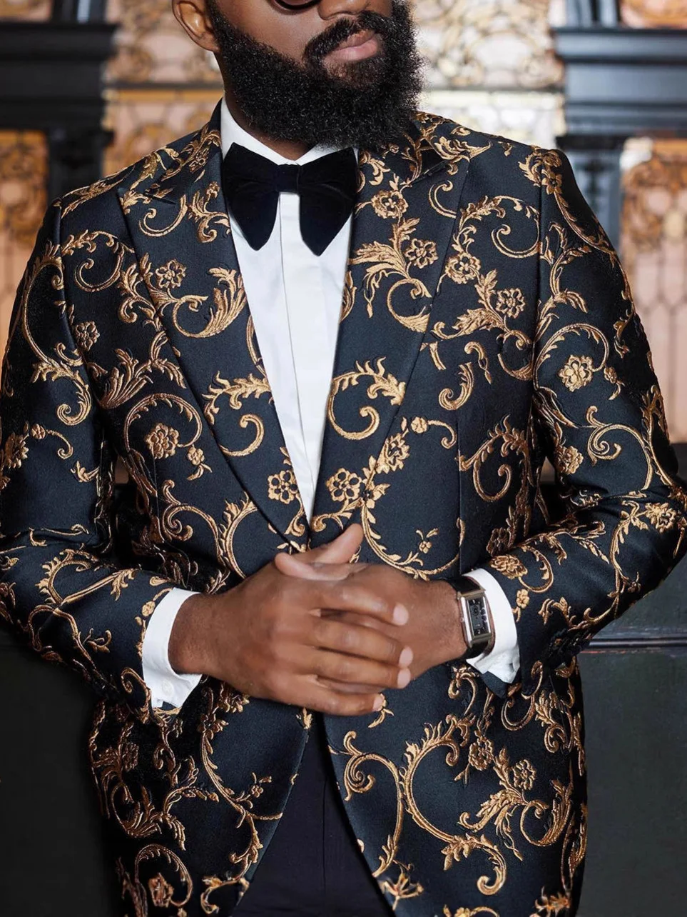 Luxury Embroidered Men's Single-Breasted Coat - Wedding/Performance Host Stage Costume.Wedding Party Dress.Celebrity Gowns 
Luxury Embroidered Men's Single-Breasted Coat - Wedding/Performance Host Stage Costume.Wedding Party Dress.Celebrity Gowns