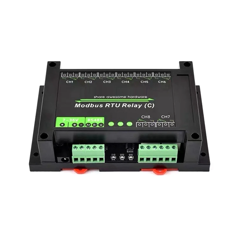 B34B-DIN-Rail 8-канальный релейный модуль RS485 Реле магнитного удержания Протокол Modbus RTU Многоканальная схема защиты от изоляции
B34B-DIN-Rail 8-канальный релейный модуль RS485 Реле магнитного удержания Протокол Modbus RTU Многоканальная схема защиты от изоляции