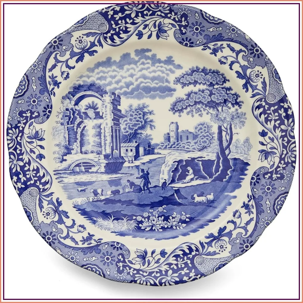 Spode Blue Italian 12 Inch Porcelain Charger Plate for Dinner Plates, Wedding Decor, Dishwasher Safe
Spode Blue Italian 12 Inch Porcelain Charger Plate for Dinner Plates, Wedding Decor, Dishwasher Safe