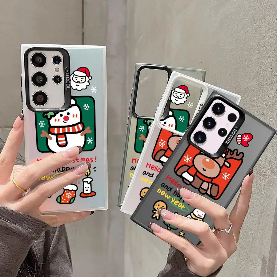 Зимний чехол для телефона с Рождеством для Samsung Galaxy S24 Ultra S23 FE S22 Plus Capa Coque Cover
Зимний чехол для телефона с Рождеством для Samsung Galaxy S24 Ultra S23 FE S22 Plus Capa Coque Cover