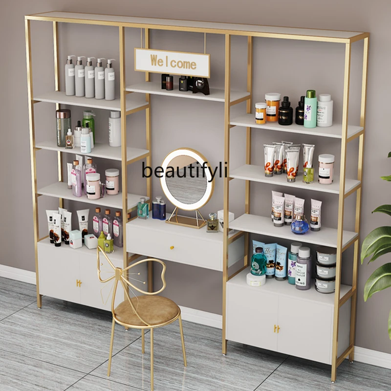Cosmetics Display Cabinet Beauty Salon Nail Art Bag Shelf Shelf Multi-layer Light Luxury
Cosmetics Display Cabinet Beauty Salon Nail Art Bag Shelf Shelf Multi-layer Light Luxury