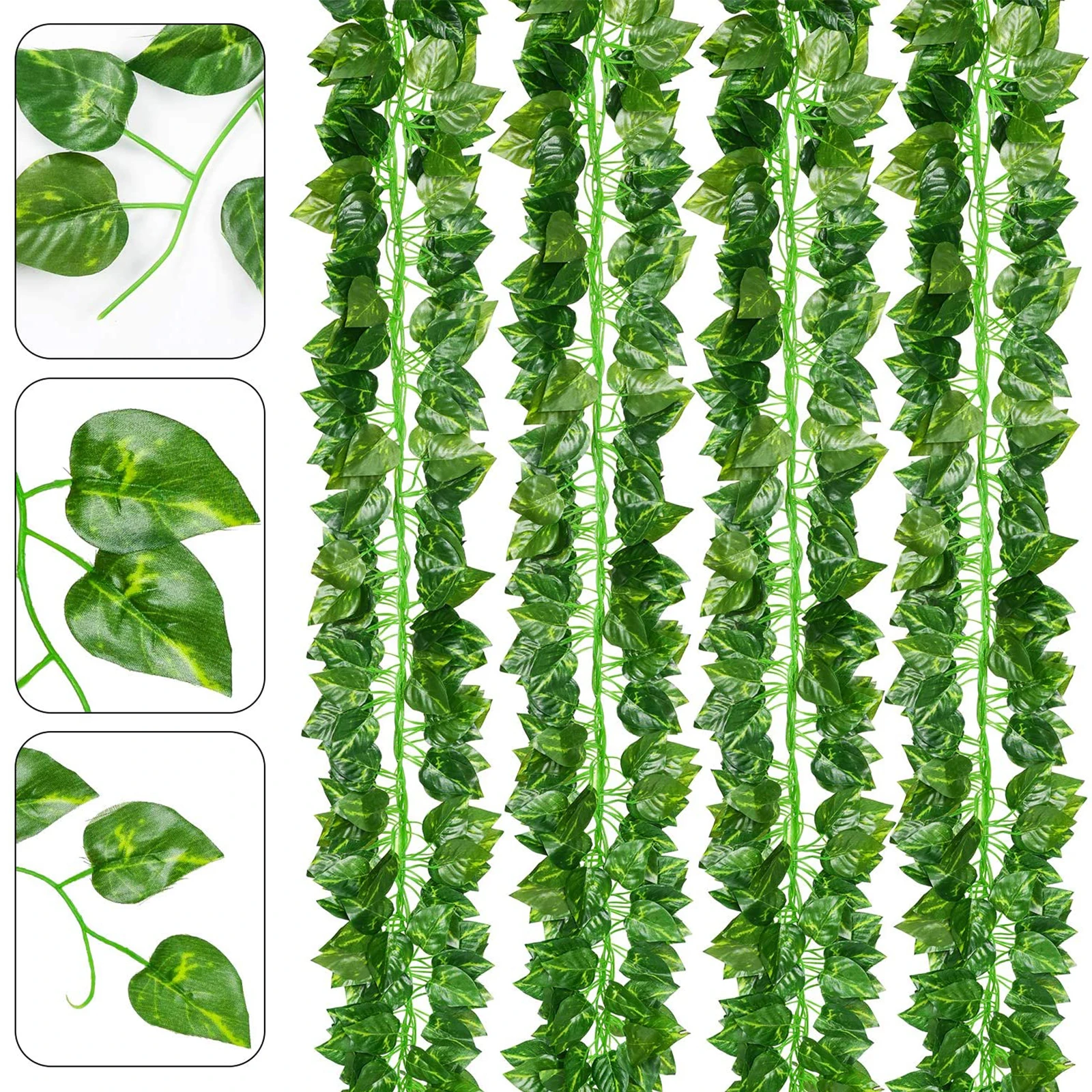 12pcs Fake Vine Hanging Decor Artificial Silk Leaf Garland Room Fake Leaf Vine Coffee Shop Restaurant Decoration
12pcs Fake Vine Hanging Decor Artificial Silk Leaf Garland Room Fake Leaf Vine Coffee Shop Restaurant Decoration