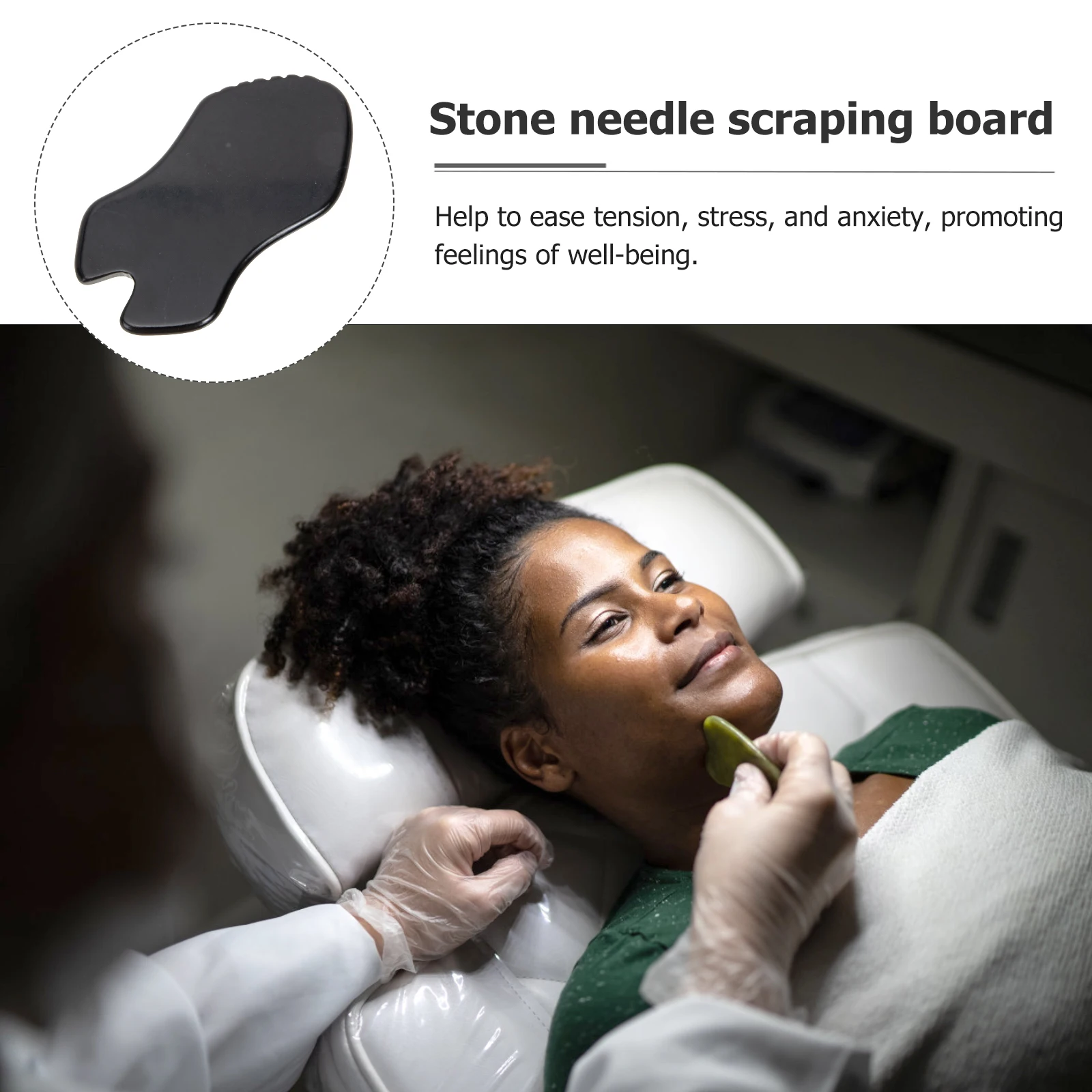 Black Gua Scraper Smooth Edges Safe Use Massage Tool Rose Quartz Body Facial Acupressure Stress Relief Wellness Promotion
Black Gua Scraper Smooth Edges Safe Use Massage Tool Rose Quartz Body Facial Acupressure Stress Relief Wellness Promotion