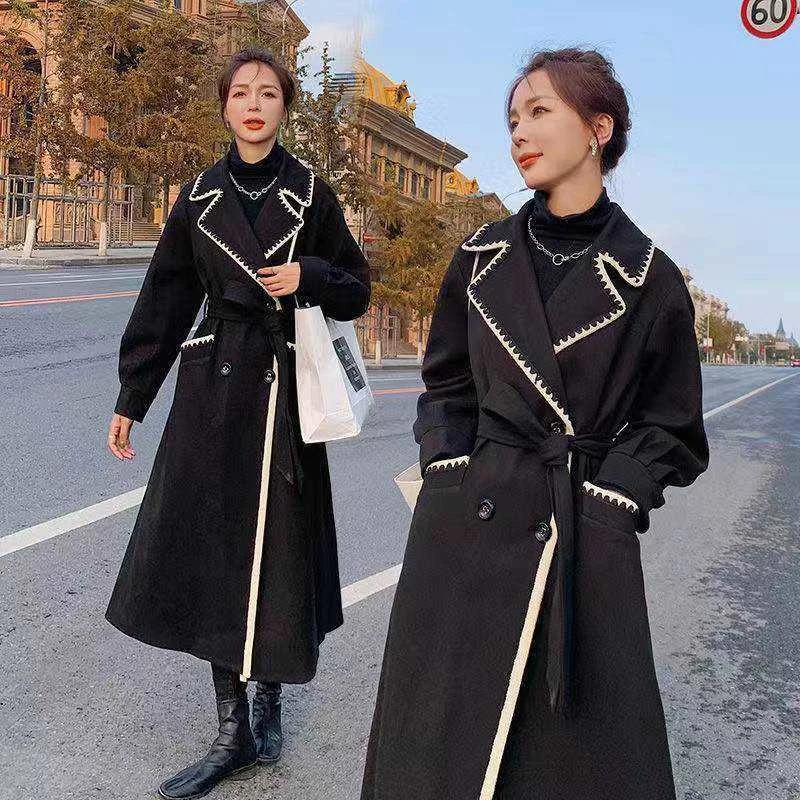 2022 New Autumn And Winter Big Fat Size Women's Long Foreign Style Stitching Over The Knee Thickened Loose And Thin Woolen Coat
2022 New Autumn And Winter Big Fat Size Women's Long Foreign Style Stitching Over The Knee Thickened Loose And Thin Woolen Coat