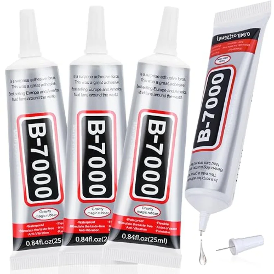 B-7000 Jewelry Glue Clear, 4 PCS 25ML Rhinestone Adhesive with Precision Tip for Paper Crafts, Card Making, Jewelry Stone, Meta
B-7000 Jewelry Glue Clear, 4 PCS 25ML Rhinestone Adhesive with Precision Tip for Paper Crafts, Card Making, Jewelry Stone, Meta