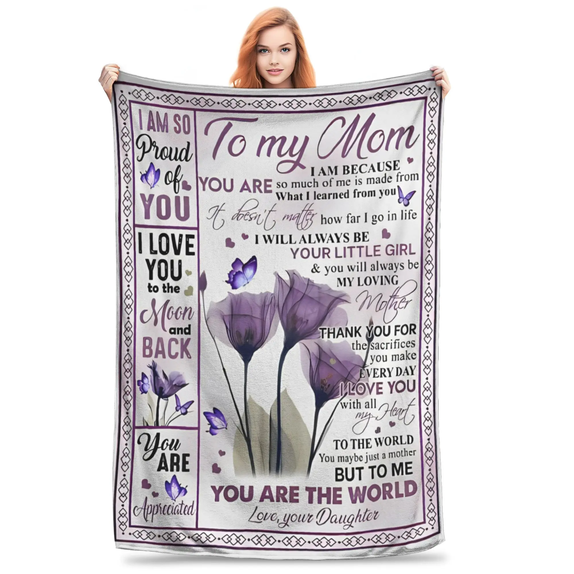 Letter From Daughter To My Mom Blankets Flannel Mother's Day Super Soft Throw Blankets for Home Couch Bed Rug
Letter From Daughter To My Mom Blankets Flannel Mother's Day Super Soft Throw Blankets for Home Couch Bed Rug