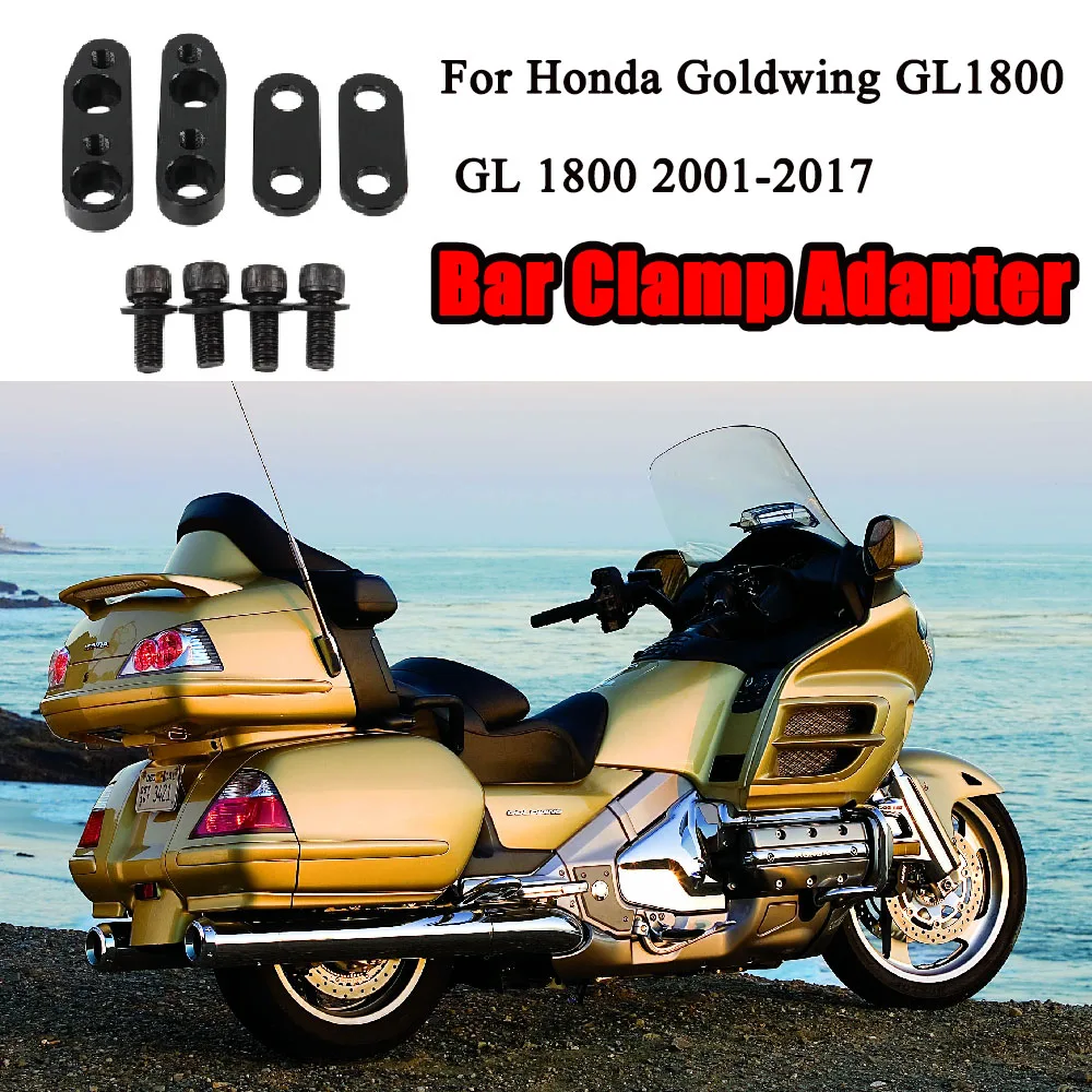 Для Honda Goldwing GL1800 GL 1800 2001-2017 аксессуары для мотокросса, зажим для ручки мотоцикла, адаптер, крепление на руль, новинка
Для Honda Goldwing GL1800 GL 1800 2001-2017 аксессуары для мотокросса, зажим для ручки мотоцикла, адаптер, крепление на руль, новинка