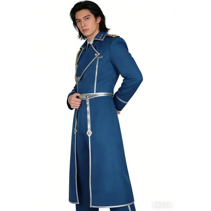Anime Cos Fullmetal Alchemist Edward Elric & Roy Mustang Cosplay Red Outfit Blue Uniforms Role-play Costumes Wig
Anime Cos Fullmetal Alchemist Edward Elric & Roy Mustang Cosplay Red Outfit Blue Uniforms Role-play Costumes Wig