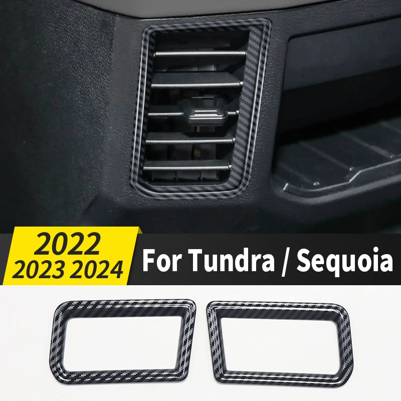 Suitable for 22-24 Toyota Tundra Sequoia rear air conditioning outlet decoration frame carbon fiber pattern internal modificatio
Suitable for 22-24 Toyota Tundra Sequoia rear air conditioning outlet decoration frame carbon fiber pattern internal modificatio