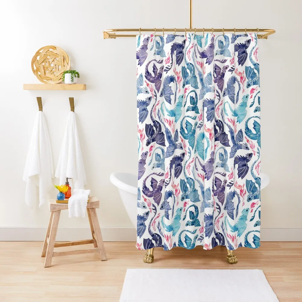 Dragon fire turquoise & purple Shower Curtain Shower Set Cover Transparent Bathroom Shower Curtain
Dragon fire turquoise & purple Shower Curtain Shower Set Cover Transparent Bathroom Shower Curtain