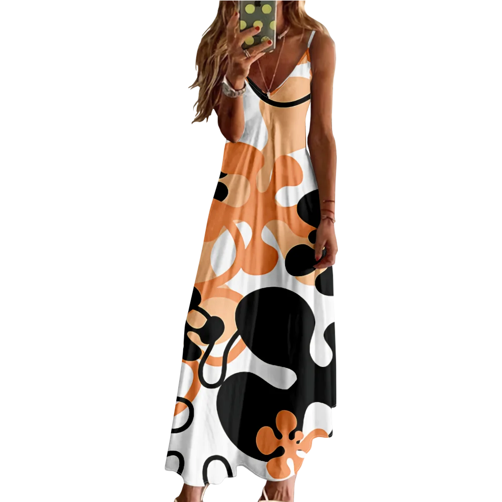 Summer Dress V-Neck Maxi Dress Geometric Print Luxury Party Vestido Evening Dresses Stylish Girl Beach Dresses Elegant Robe
Summer Dress V-Neck Maxi Dress Geometric Print Luxury Party Vestido Evening Dresses Stylish Girl Beach Dresses Elegant Robe