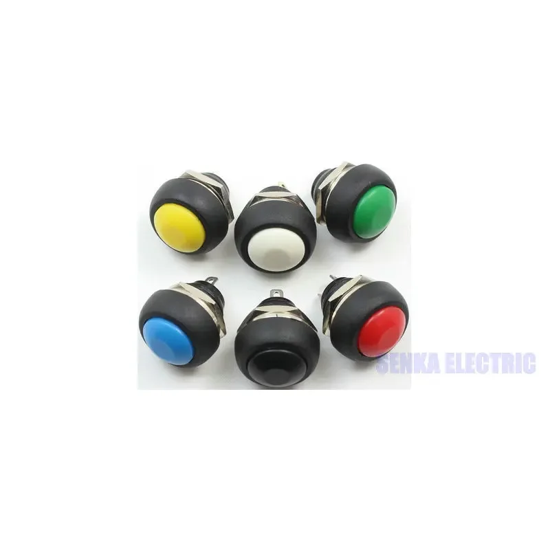 100pcs/lot 6 Colors 12mm Waterproof Momentary Mini Push Button Switch PBS-33B VE058 P50
100pcs/lot 6 Colors 12mm Waterproof Momentary Mini Push Button Switch PBS-33B VE058 P50