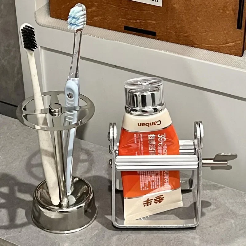 Stainless Steel Toothbrush Stand Toothpaste Holder Home Storage Orgnizer Kitchen Rack Bathroom Accessories Lazy Tube Squeezer
Stainless Steel Toothbrush Stand Toothpaste Holder Home Storage Orgnizer Kitchen Rack Bathroom Accessories Lazy Tube Squeezer