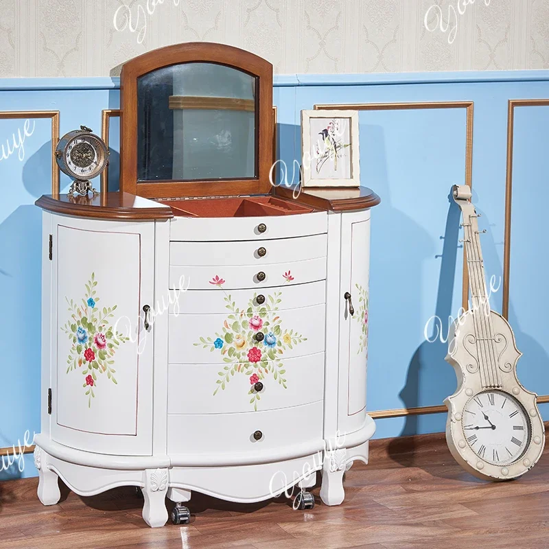 SX American Painted Multi-bucket Semi-round Dresser Dressing Table Semi-round Cabinet Dressing Table Makeup Stool
SX American Painted Multi-bucket Semi-round Dresser Dressing Table Semi-round Cabinet Dressing Table Makeup Stool