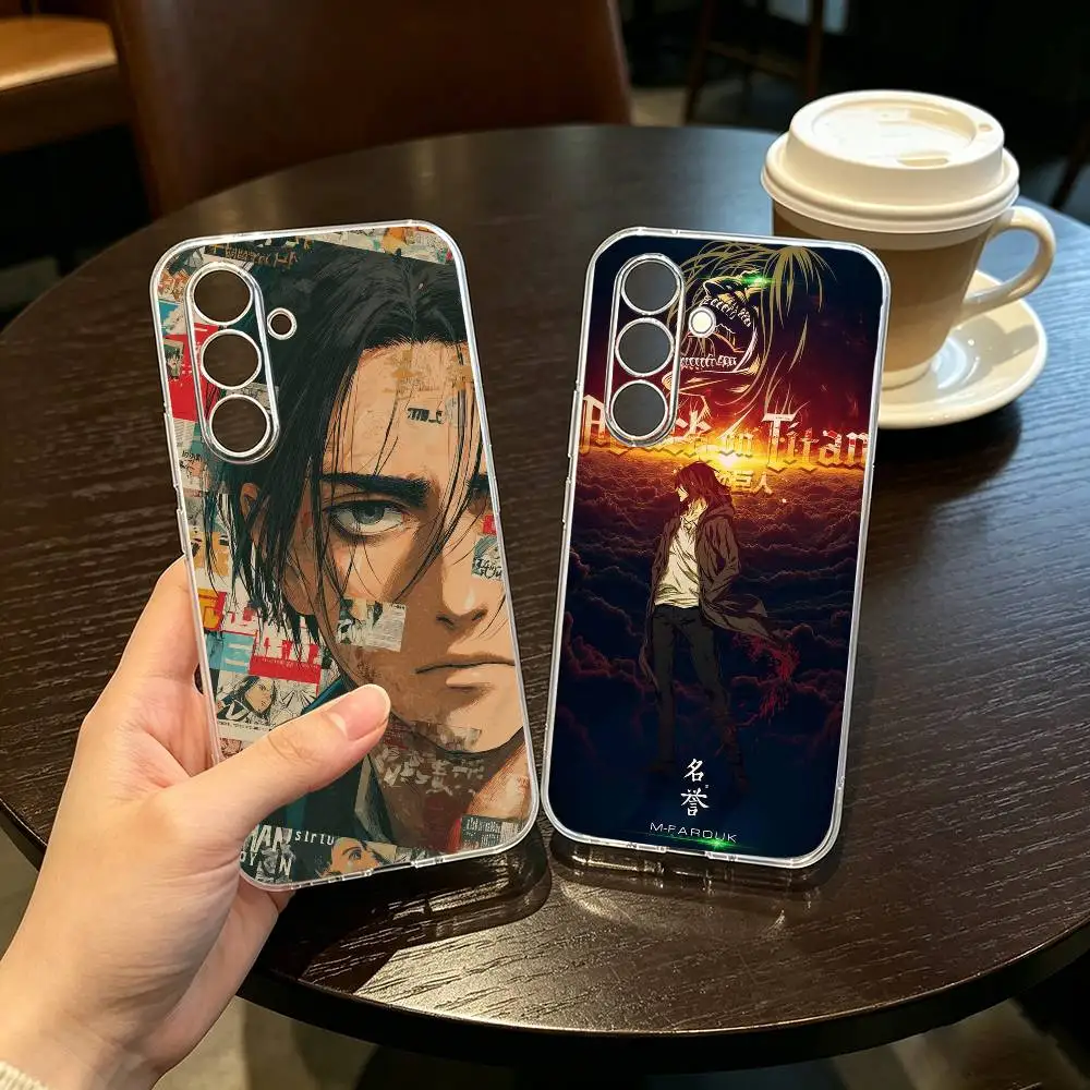 Anime AOT Eren Yeager Phone Case Transparent Silicone Soft For SamsungA10,12,20,21S,30,31,40,50,51,52,70,71
Anime AOT Eren Yeager Phone Case Transparent Silicone Soft For SamsungA10,12,20,21S,30,31,40,50,51,52,70,71
