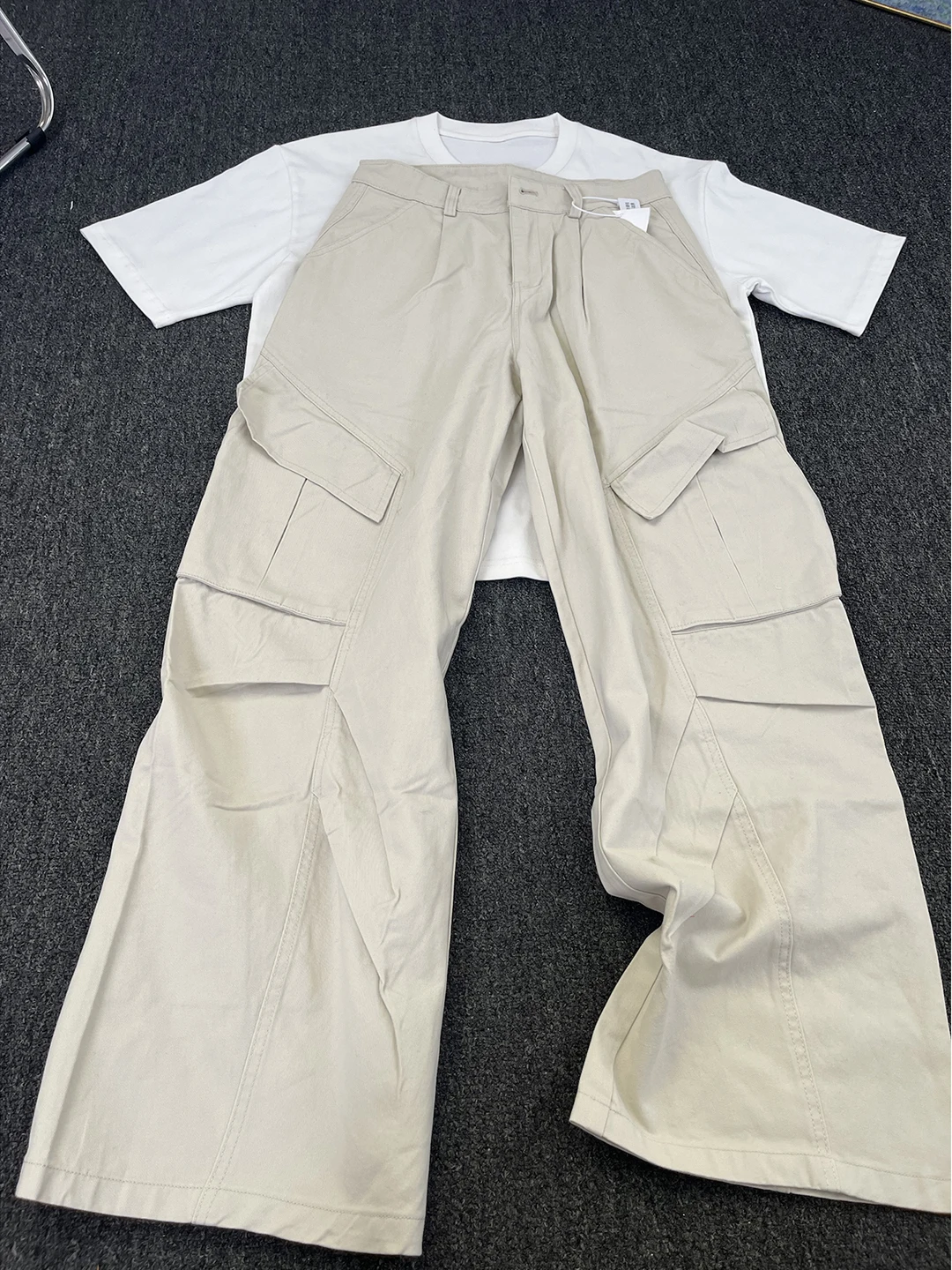 Cleanfit Khaki Paratrooper Workwear Pants Men's Autumn Design Sensation Wide Leg Pants Multiple kets Pleated Casual Trousers
Cleanfit Khaki Paratrooper Workwear Pants Men's Autumn Design Sensation Wide Leg Pants Multiple kets Pleated Casual Trousers