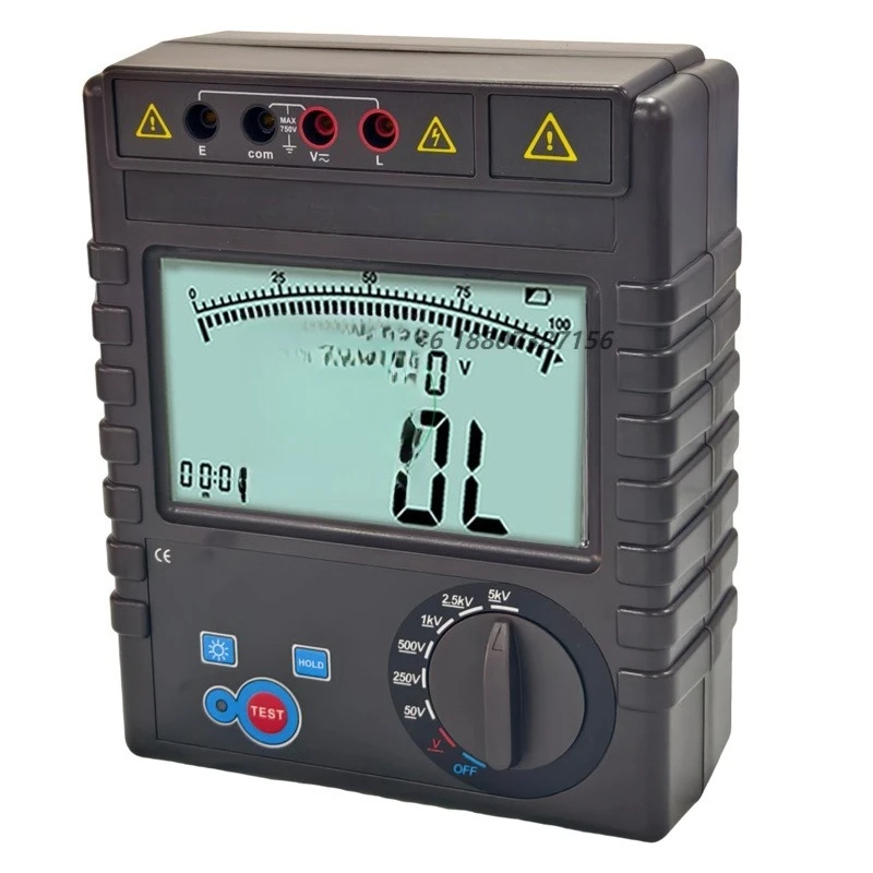 High Performance Insulation Resistance Multifunctional Digital Meter Automatic Discharge AC/DC Voltage LCD Megohmmeter Tester
High Performance Insulation Resistance Multifunctional Digital Meter Automatic Discharge AC/DC Voltage LCD Megohmmeter Tester