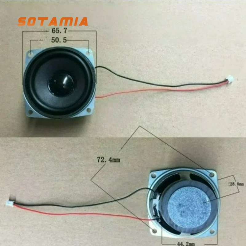 SOTAMIA 2Pcs 2.5 Inch Mini Full Range Loudspeaker 4 Ohm 5W 66mm PU Edge Square Speaker with Wire Head DIY Bluetooth Speaker
SOTAMIA 2Pcs 2.5 Inch Mini Full Range Loudspeaker 4 Ohm 5W 66mm PU Edge Square Speaker with Wire Head DIY Bluetooth Speaker