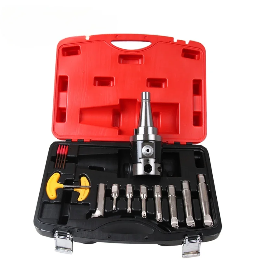 NEW high precision M24 NT50-NBH2084 CNC 0.01 run nout Micro NT50 tool with NT shank NBH2084 system boring heads with 8pcs boring
NEW high precision M24 NT50-NBH2084 CNC 0.01 run nout Micro NT50 tool with NT shank NBH2084 system boring heads with 8pcs boring