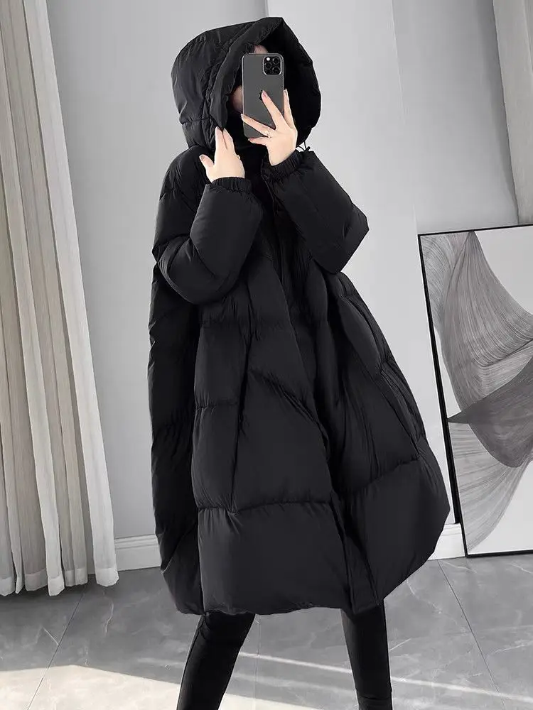 Winter European Oversized Women's Down Jacket Commuting Hooded A-line Down Jacket
Winter European Oversized Women's Down Jacket Commuting Hooded A-line Down Jacket