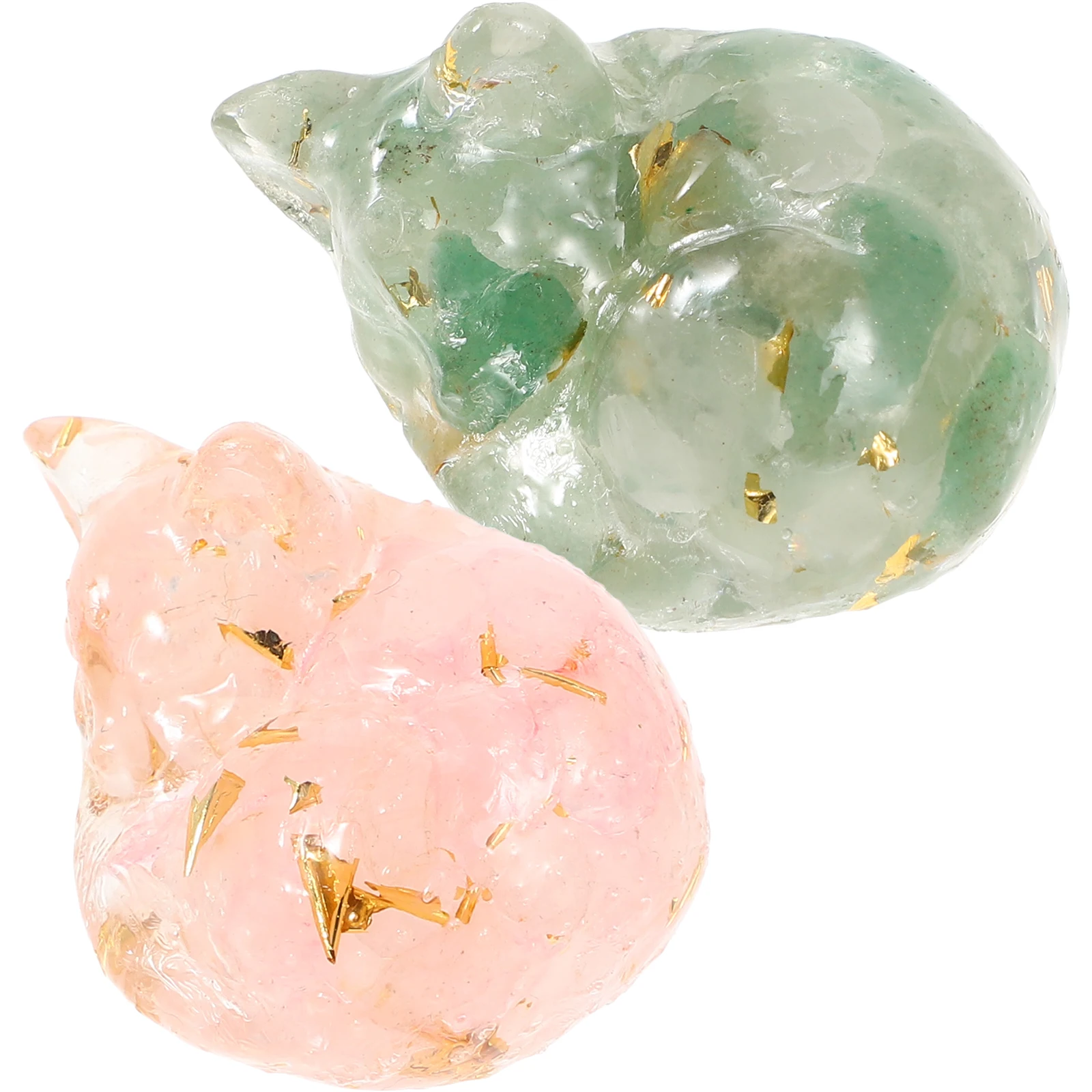 2 Pcs Crystal Cat Figurines Adorable Resin Desk Decor Gravel Statue Pink Quartz Durable nament Mini Sculpture Yard
2 Pcs Crystal Cat Figurines Adorable Resin Desk Decor Gravel Statue Pink Quartz Durable nament Mini Sculpture Yard