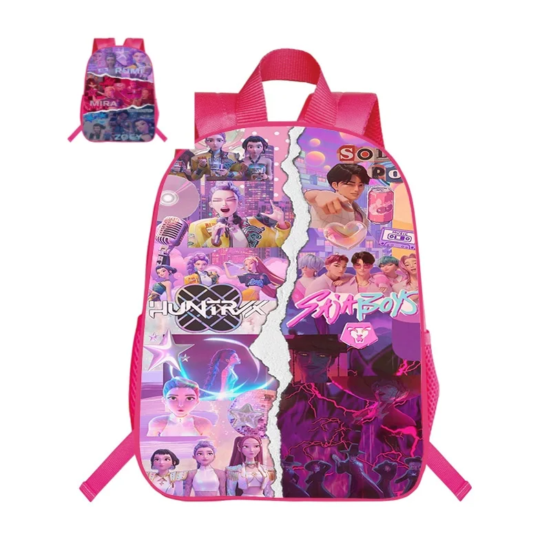 KPop Demon Hunters Kawayi розовый рюкзак женские милые школьные рюкзаки мультяшный узор рюкзак на молнии детский несущий Mochila
KPop Demon Hunters Kawayi розовый рюкзак женские милые школьные рюкзаки мультяшный узор рюкзак на молнии детский несущий Mochila