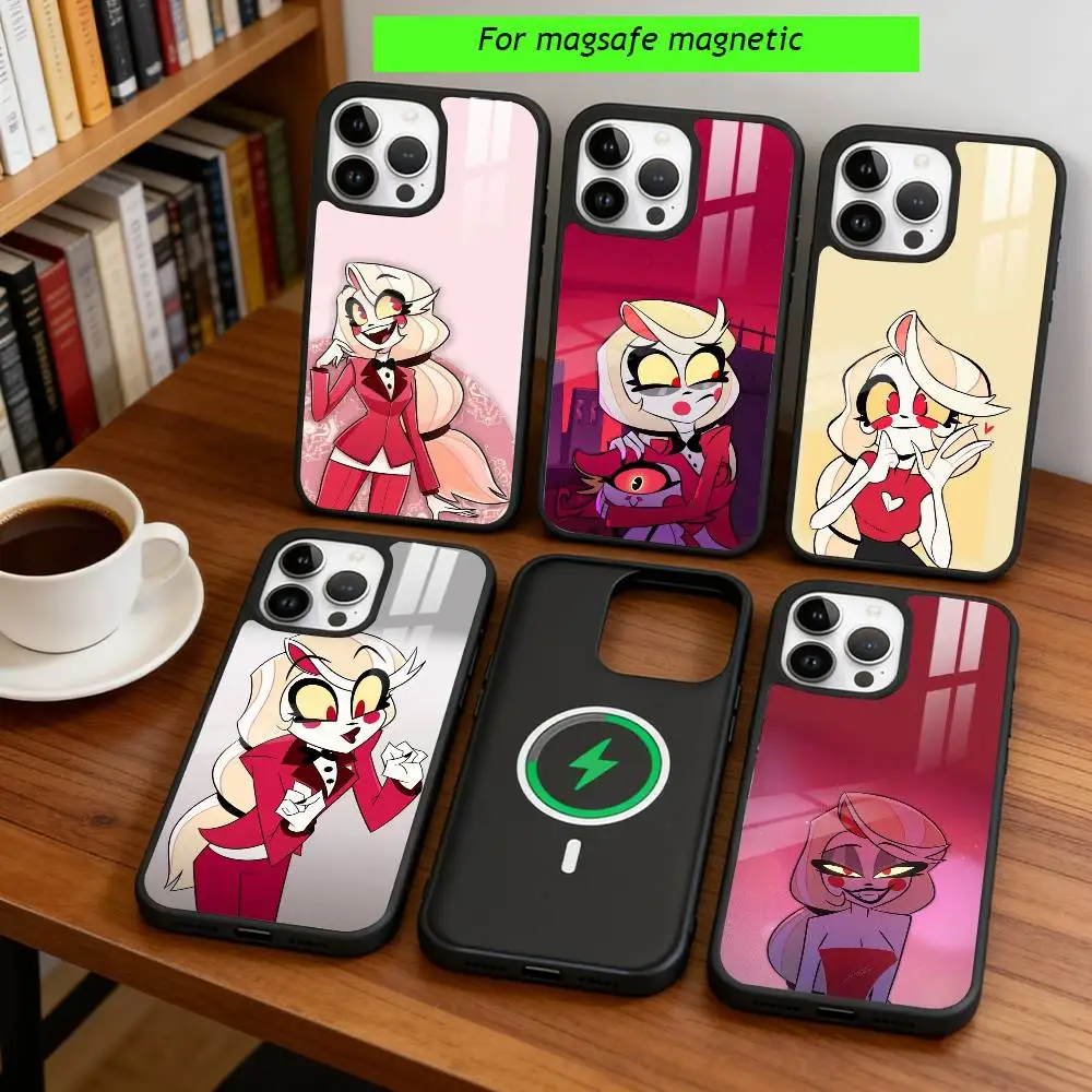 Hazbin Hotel Charlie Morningstar Phone Case For iPhone17,16,15,14,13,12,11 Plus,Pro Magnetic For Magsafe Wireless Charging
Hazbin Hotel Charlie Morningstar Phone Case For iPhone17,16,15,14,13,12,11 Plus,Pro Magnetic For Magsafe Wireless Charging