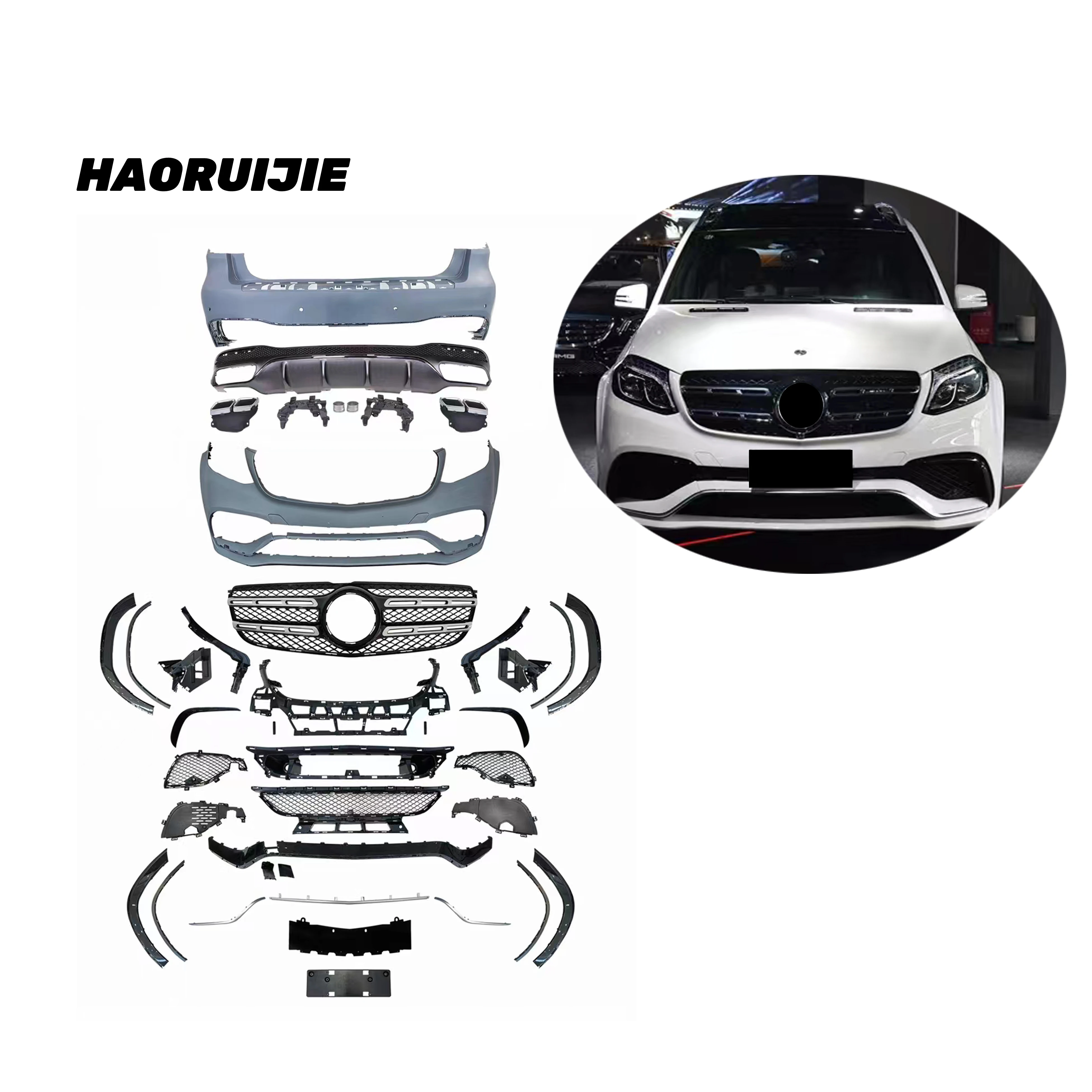 New Condition Automotive Parts for Benz 15-19 X166 GLS Class Normal Modified GLS63 AMG Bodykit Car Bumpers Body Kit
New Condition Automotive Parts for Benz 15-19 X166 GLS Class Normal Modified GLS63 AMG Bodykit Car Bumpers Body Kit